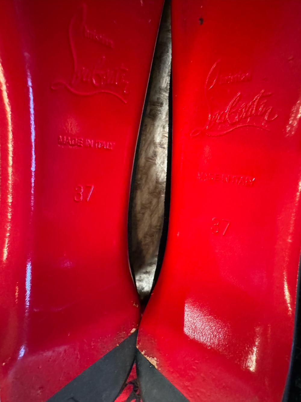 Christian Louboutin Green Velvet Pointed Toe Flats | Size 37 - Picture 3 of 5